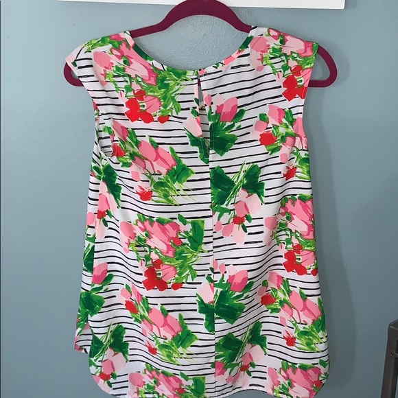 Stripes/Floral top - Picture 3 of 3